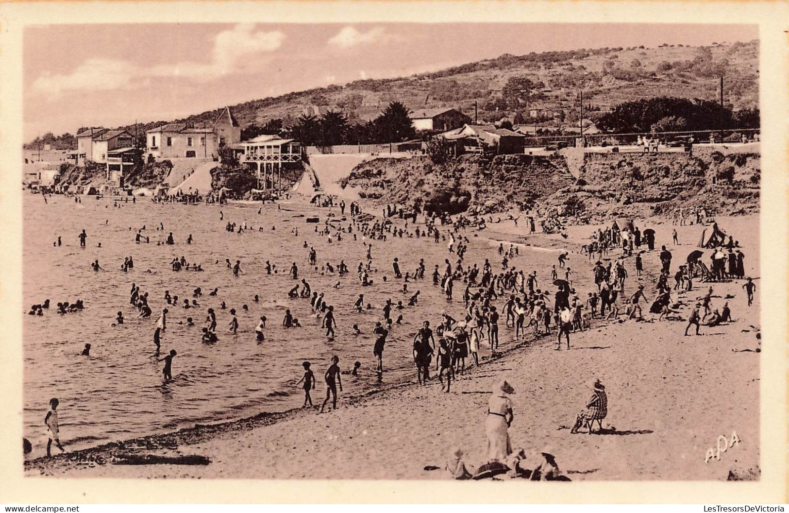 FRANCE - Sète - Plage De La Corniche - Animé - Carte Postale Ancienne - Sete (Cette)