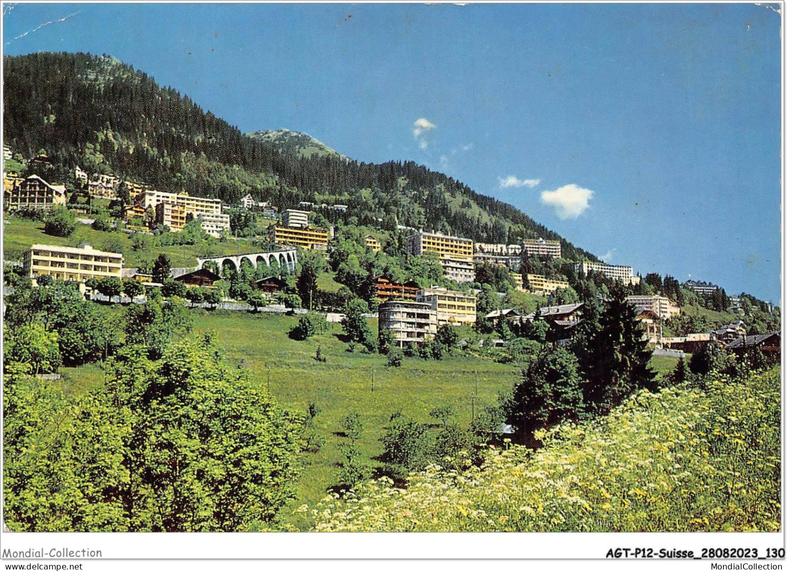 AGTP12-0934-SUISSE- Vue Générale D'une Ville - Montagne  - Autres & Non Classés