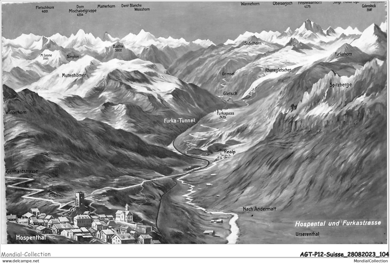 AGTP12-0921-SUISSE - Hospental Und Furkastrasse  - Autres & Non Classés