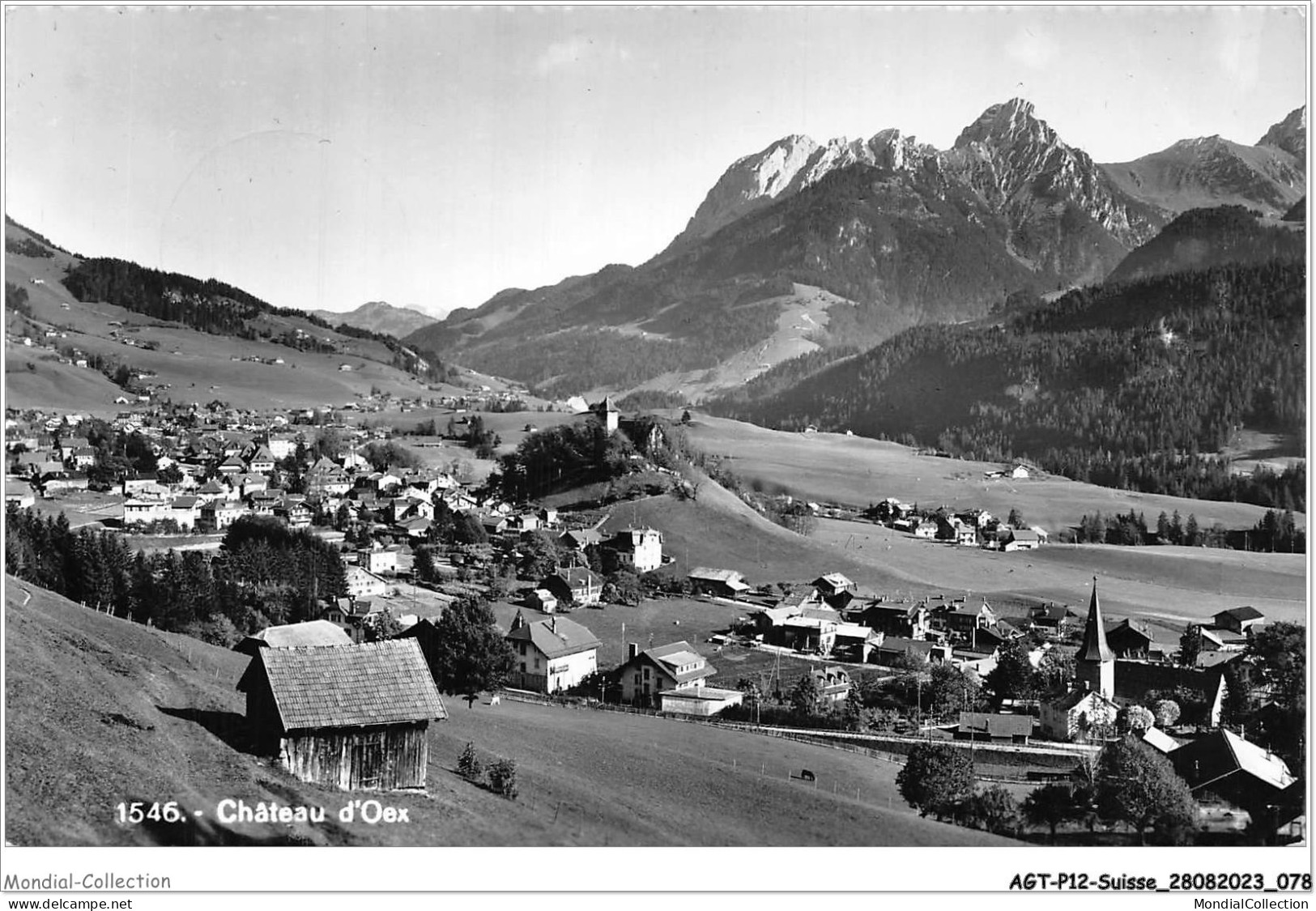 AGTP12-0908-SUISSE - CHATEAUX-D'OEX - Vue Panoramique  - Château-d'Œx