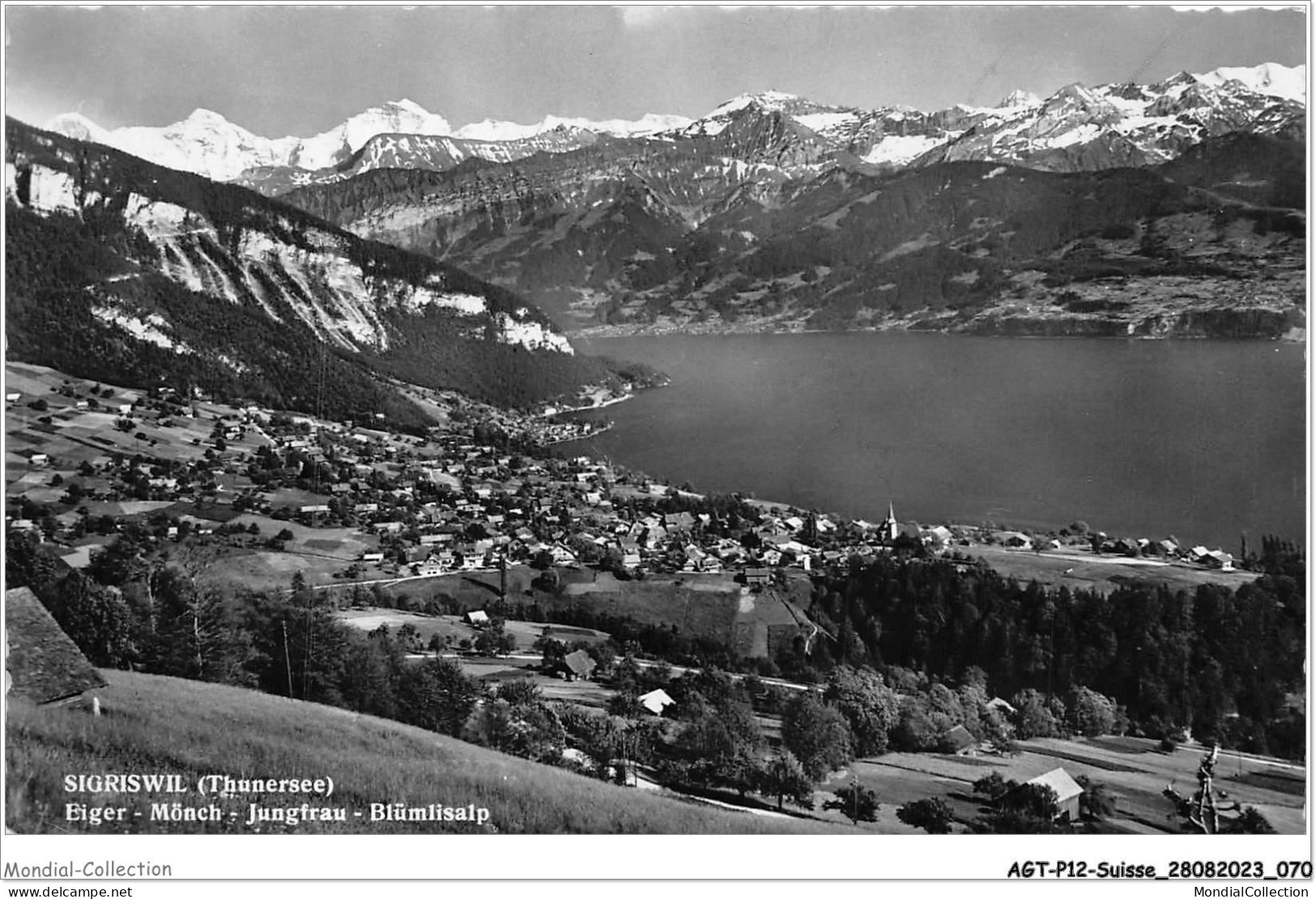 AGTP12-0904-SUISSE - SIGRISWIL - THUNERSEE - Eiger, Monch, Jungfrau, Blumlisalp - Thoune / Thun