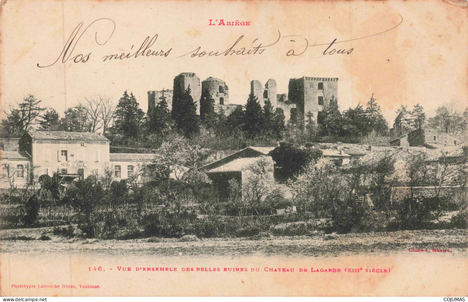 09 - LAGARDE _S28828_ Vue D'ensemble Des Belles Ruines Du Château - Andere & Zonder Classificatie