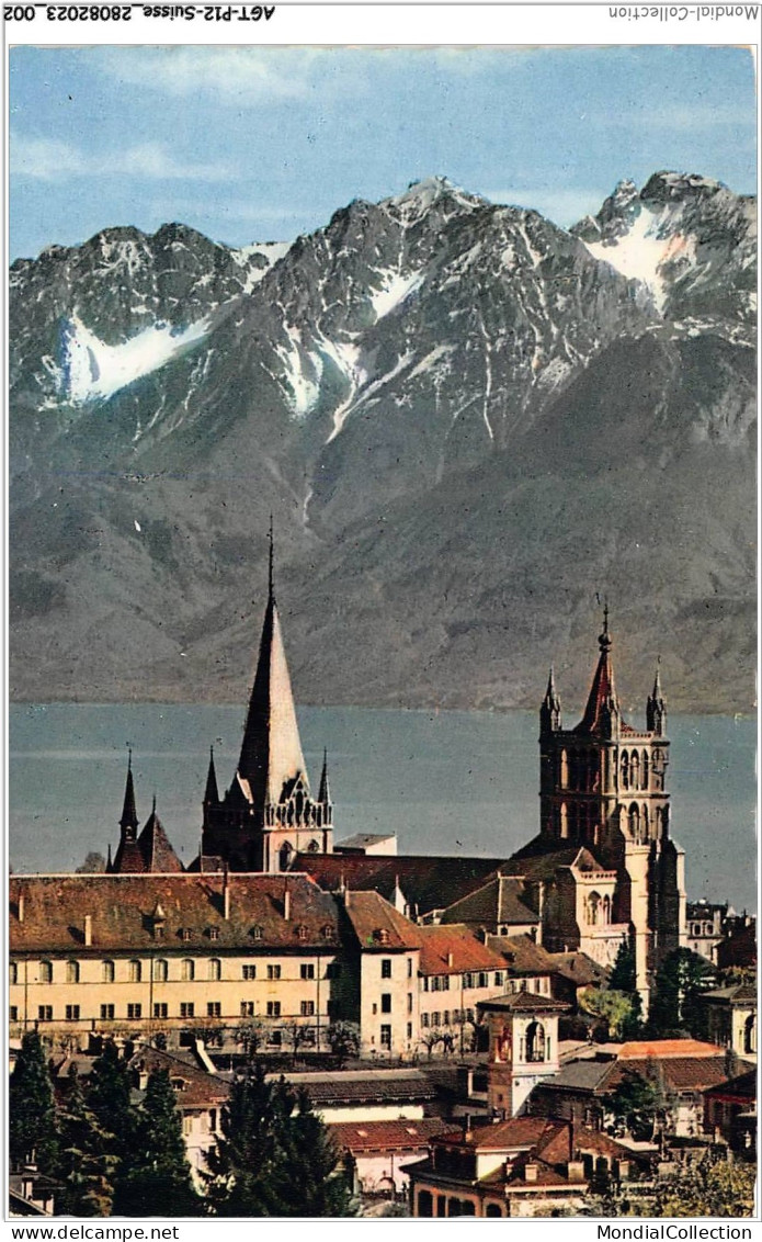 AGTP12-0870-SUISSE - LAUSANNE - La Cathédrale Et Les Alpes De Savoie  - Lausanne