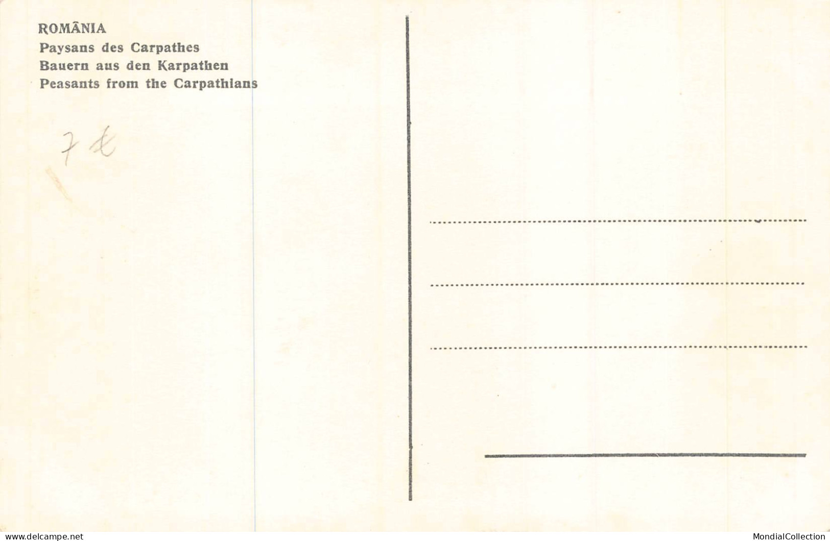 AGTP11-0828-ROUMANIE - Paysans Des Carpathes  - Romania