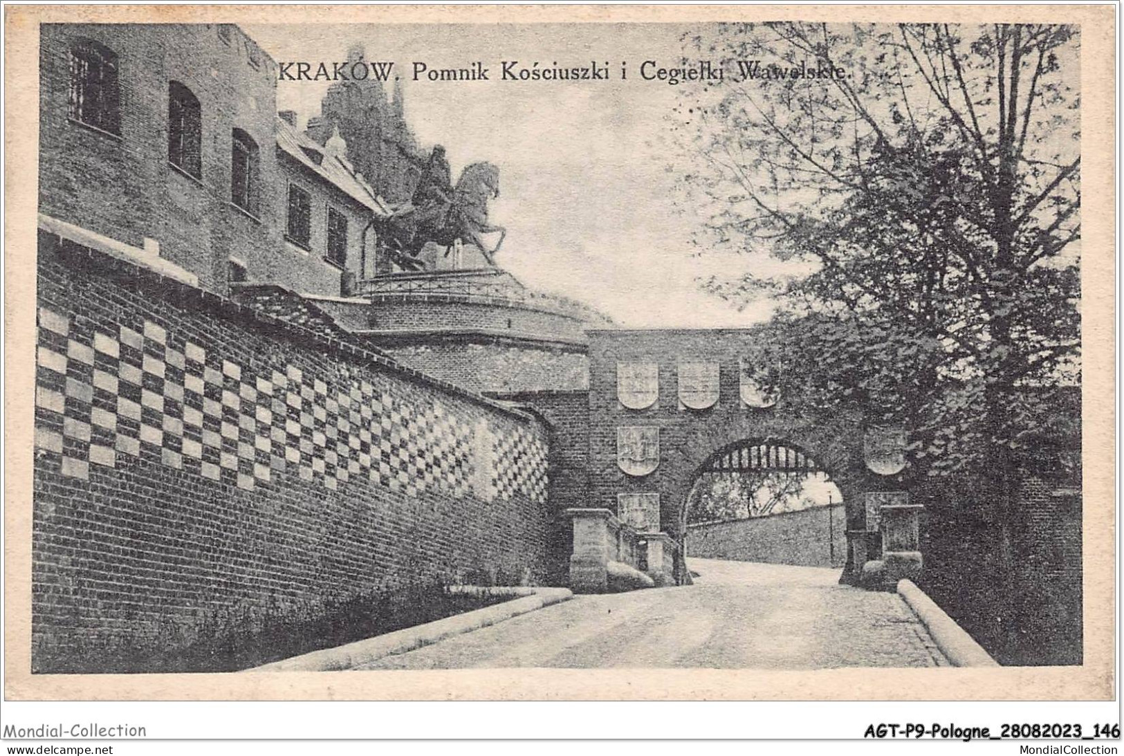 AGTP9-0710-POLOGNE - KRAKOW - Pomnik Kosciuszki I Ccegielki Wawelskle  - Polen