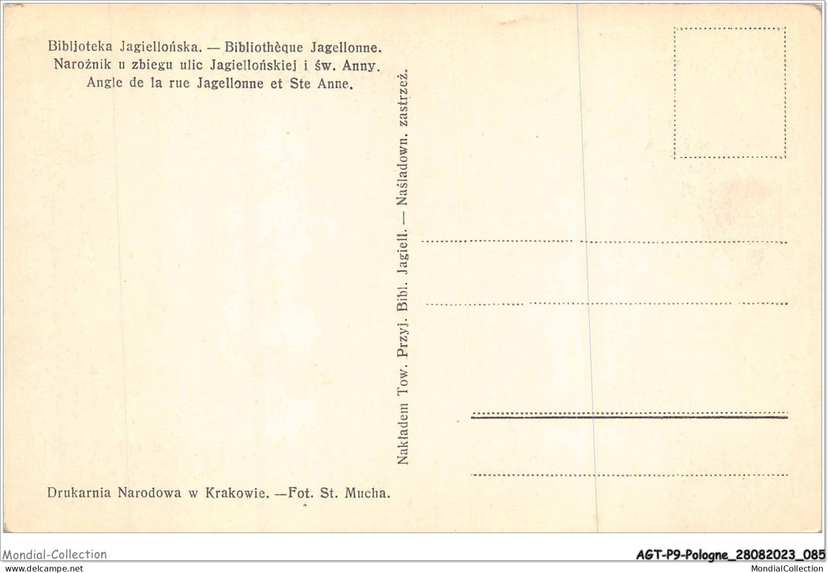 AGTP9-0679-POLOGNE - ST-MUCHA - Bibliothèque Jagellonne  - Poland