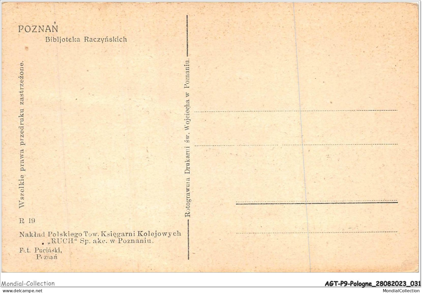 AGTP9-0652-POLOGNE - POZNAN - Bibljoteka Raczynskich - Polen