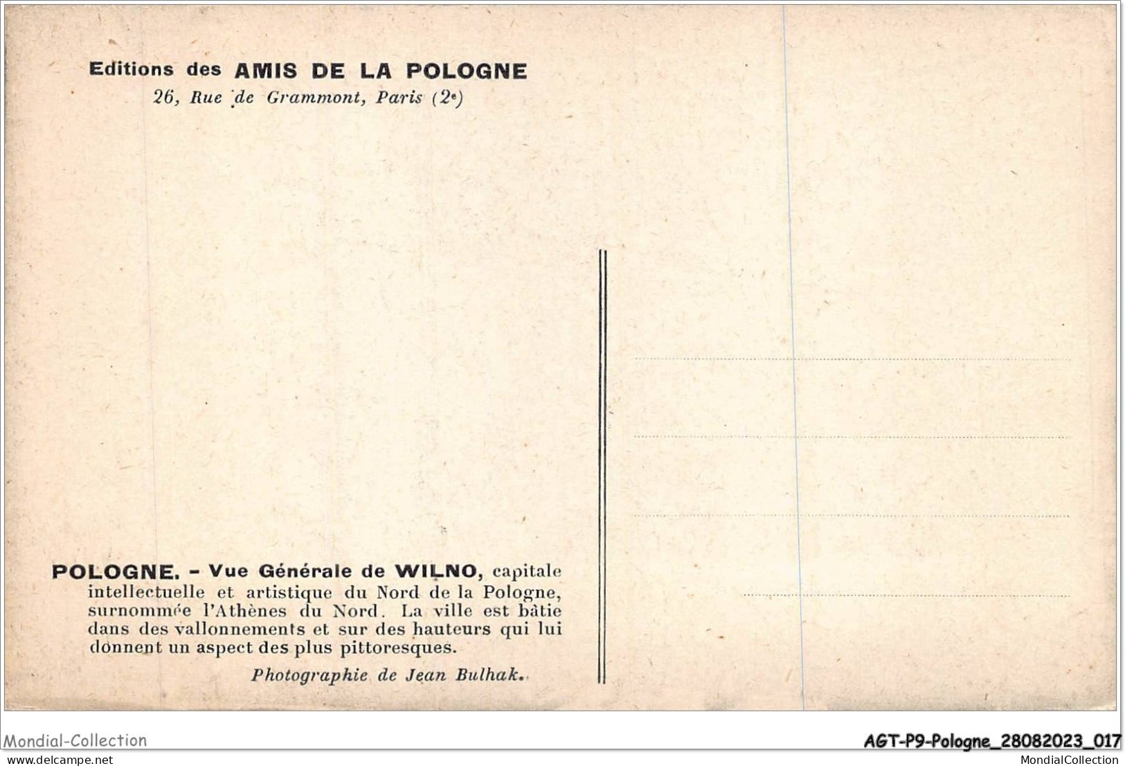 AGTP9-0645-POLOGNE - VILNO - Vue Générale De Wilno - Polen