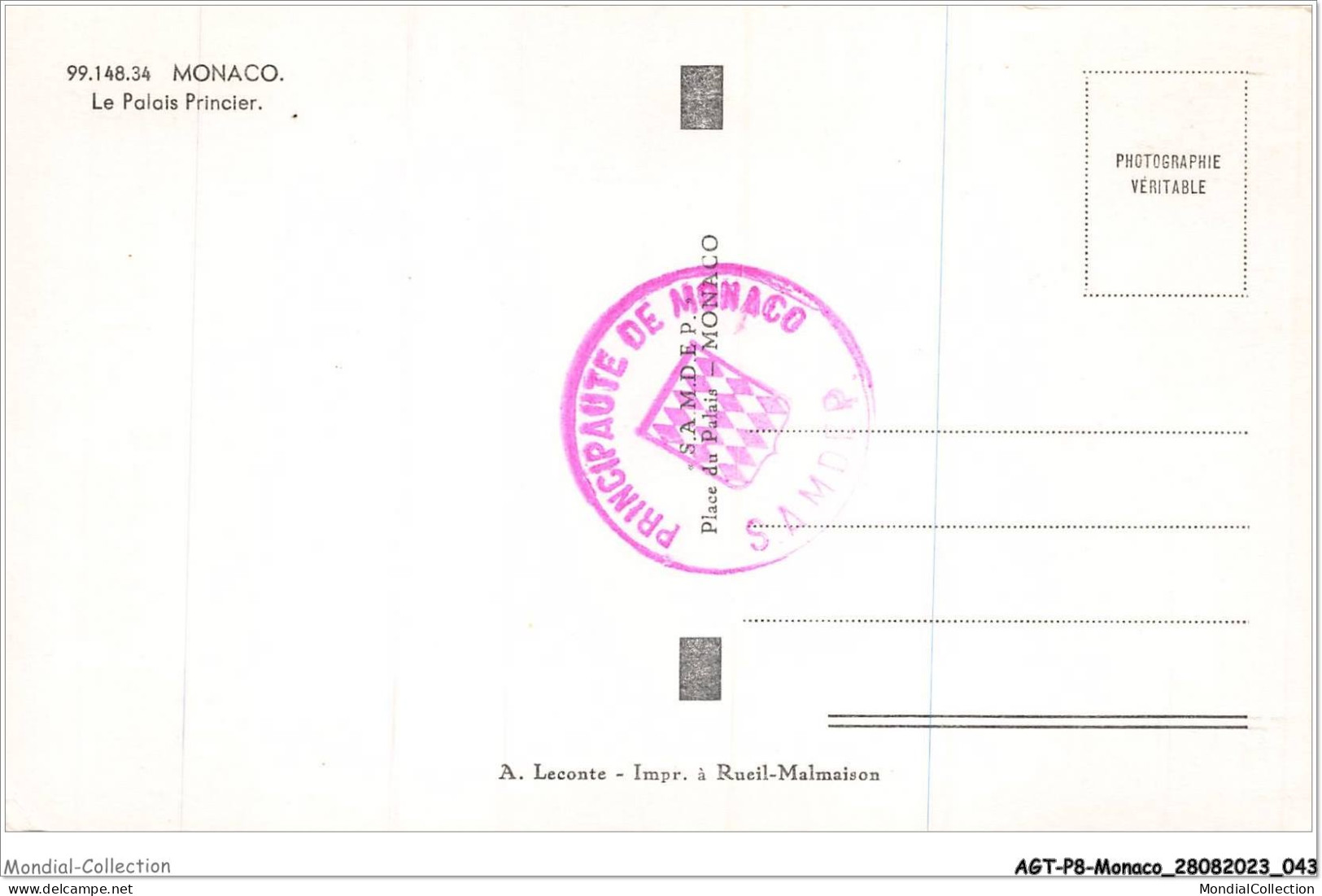 AGTP8-0566-MONACO- Le Palais Princier  - Palazzo Dei Principi
