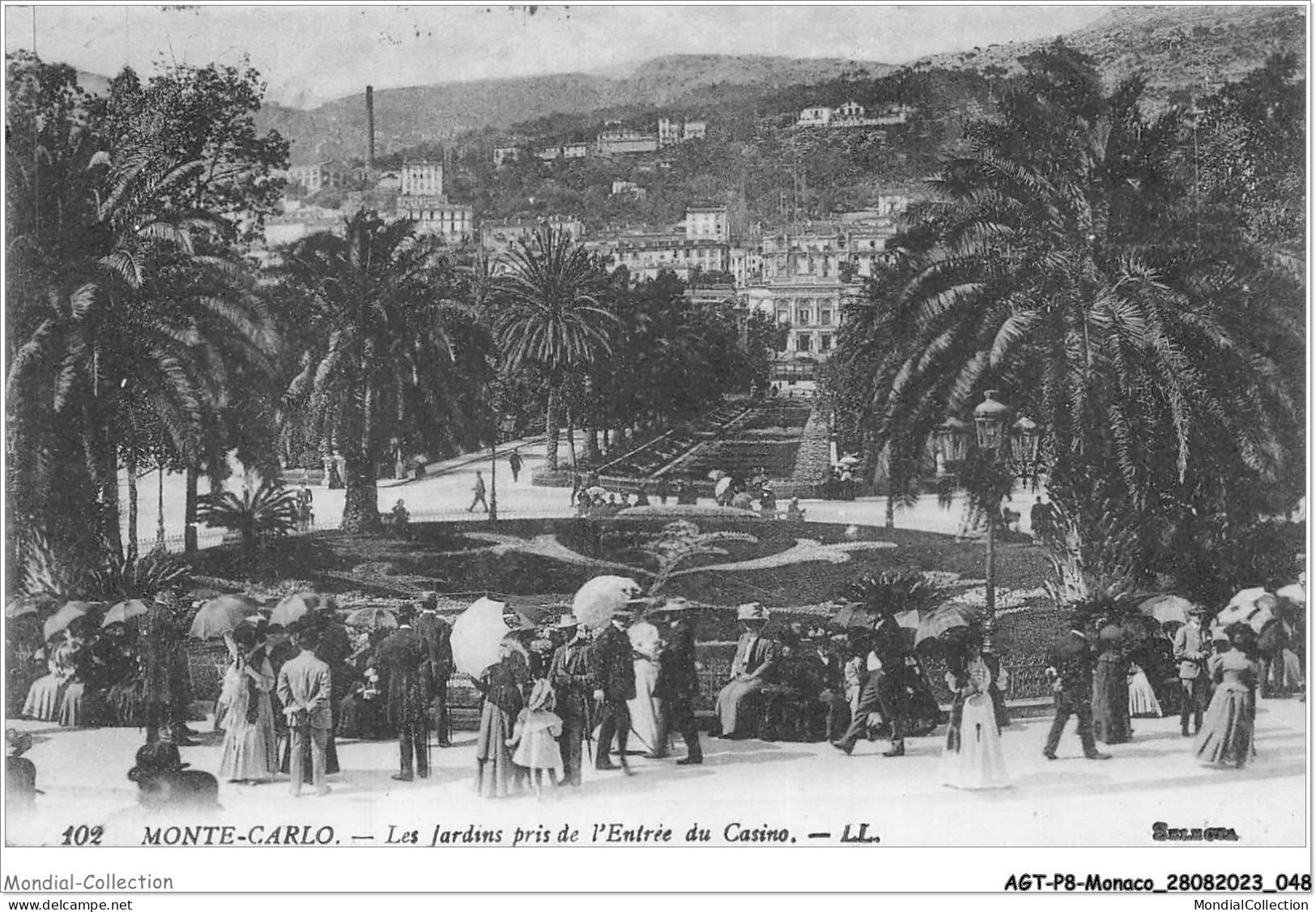 AGTP8-0569-MONACO- Les Jardins Pris De L'entrée Du Casino MONTE CARLO - Monte-Carlo