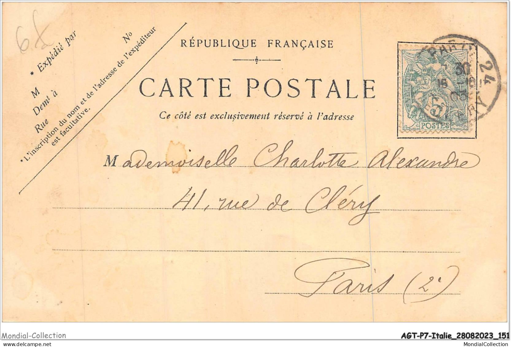 AGTP7-0543-ITALIE - SA MAJESTE Victor Emmanuel III à Paris JUILLET 1903 - Autres & Non Classés