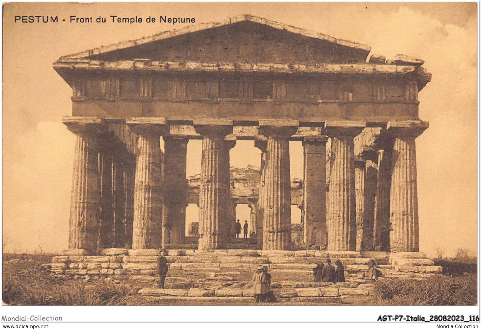 AGTP7-0526-ITALIE - PESTUM - Front Du Temple De Neptune  - Autres & Non Classés