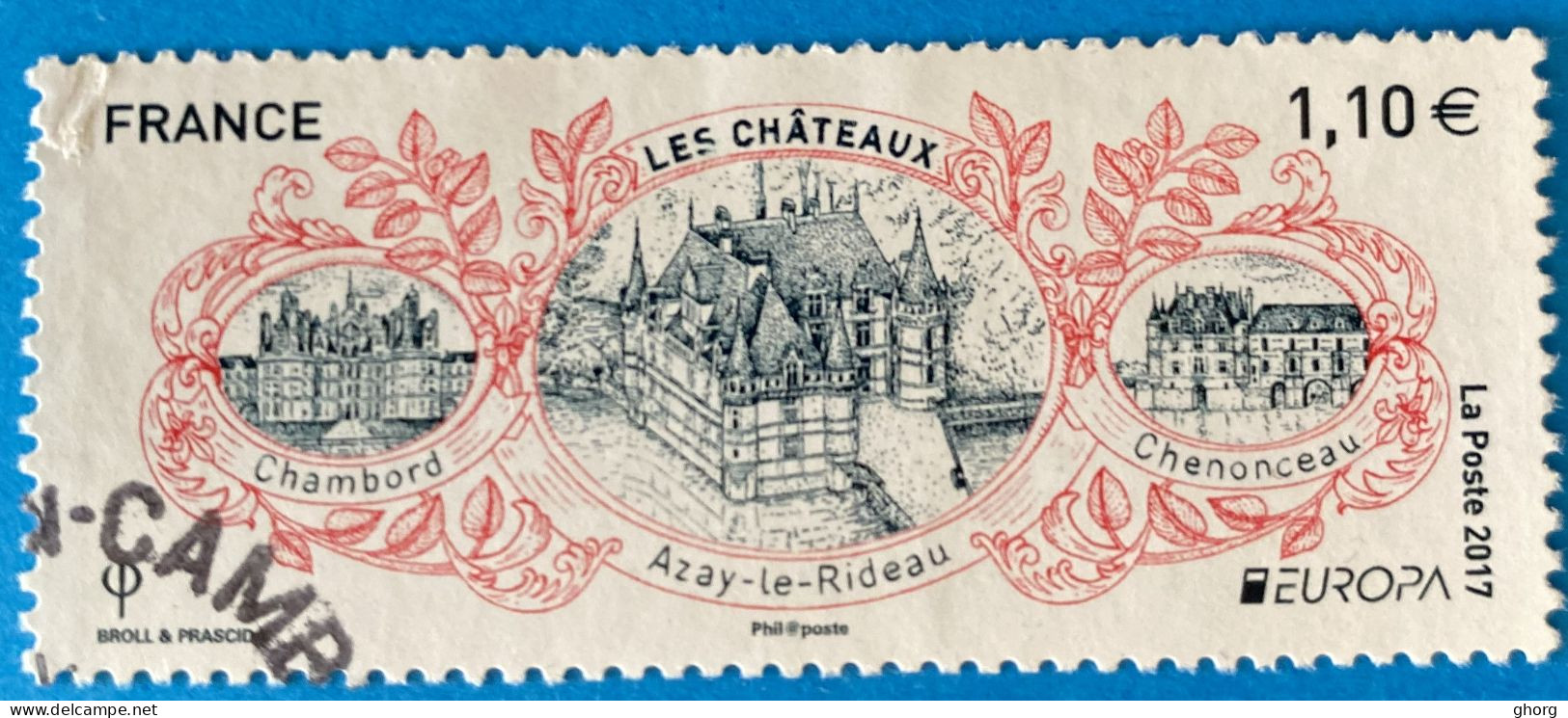France 2017 : Europa, Architecture Et Patrimoine, Châteaux N° 5143 Oblitéré - Used Stamps