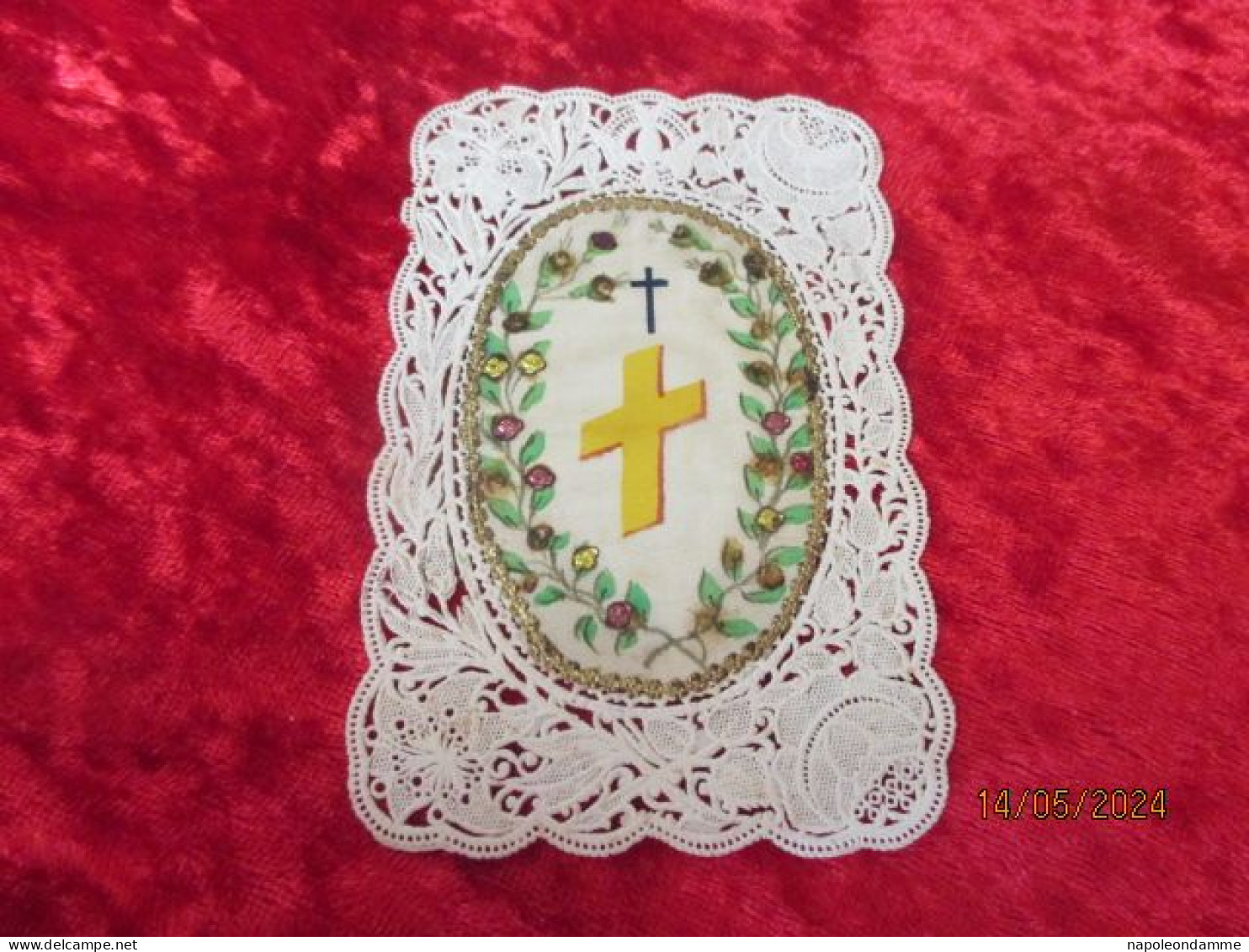 Holy Card Lace,kanten Prentje, Santino, Edit Mailot, Paris - Images Religieuses