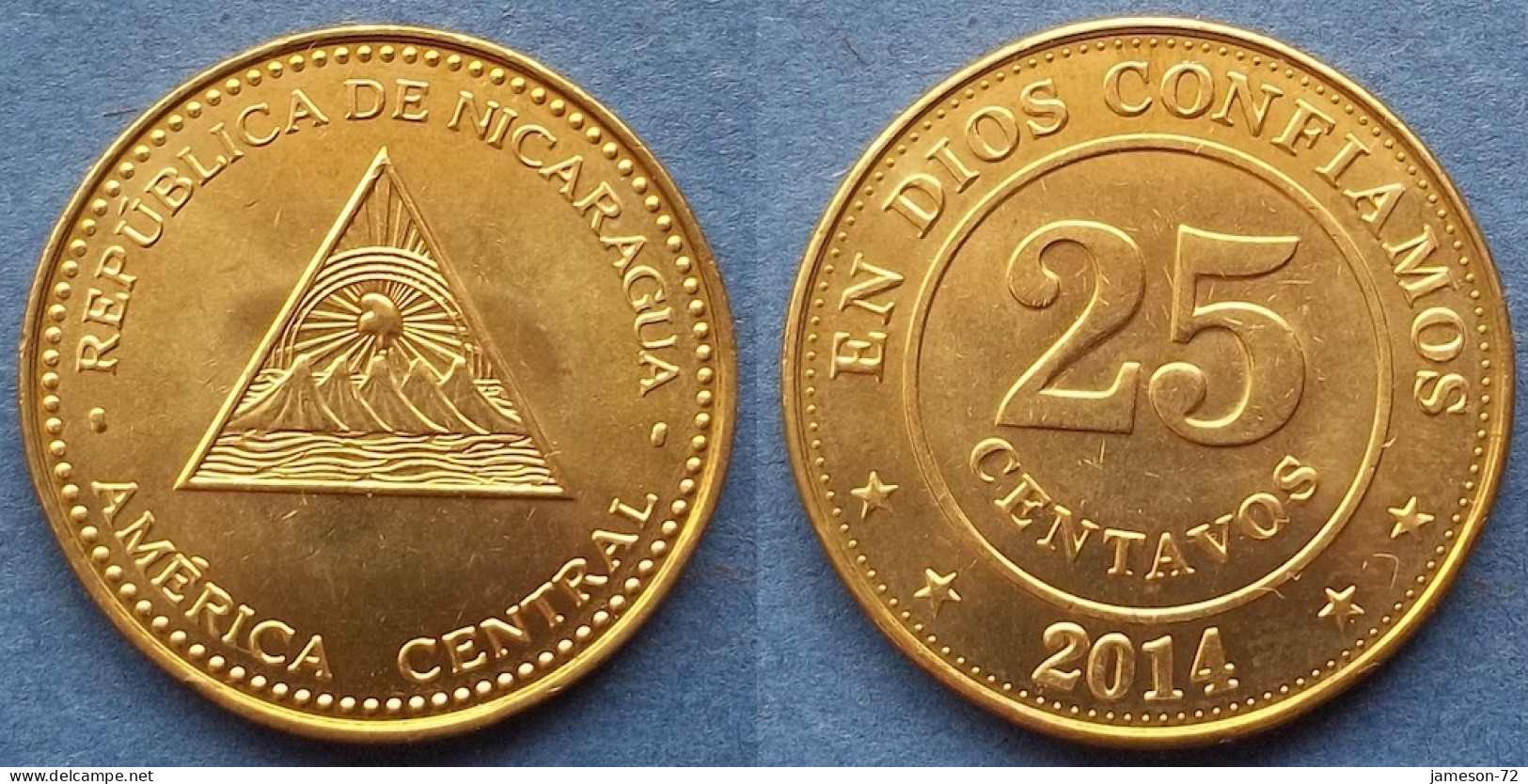 NICARAGUA - 25 Centavos 2014 KM# 104 Monetary Reform (1912) - Edelweiss Coins - Nicaragua