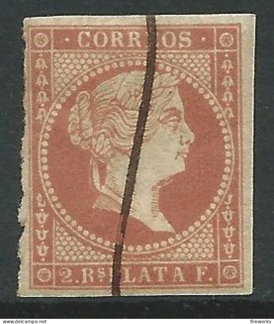 Espagne Classiques  ISABEL II 1855 Edifil 50 Utilisé - -franklin- Roue Diligence - Used Stamps