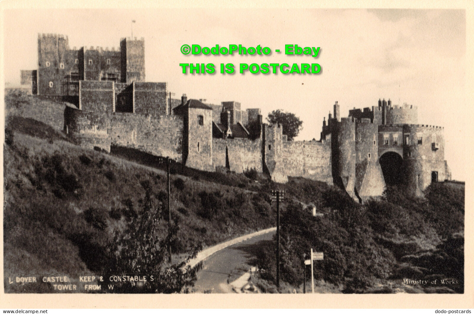 R357840 1. Dover Castle. Keep And Constables Tower From W. Ministry Of Works. Cr - World