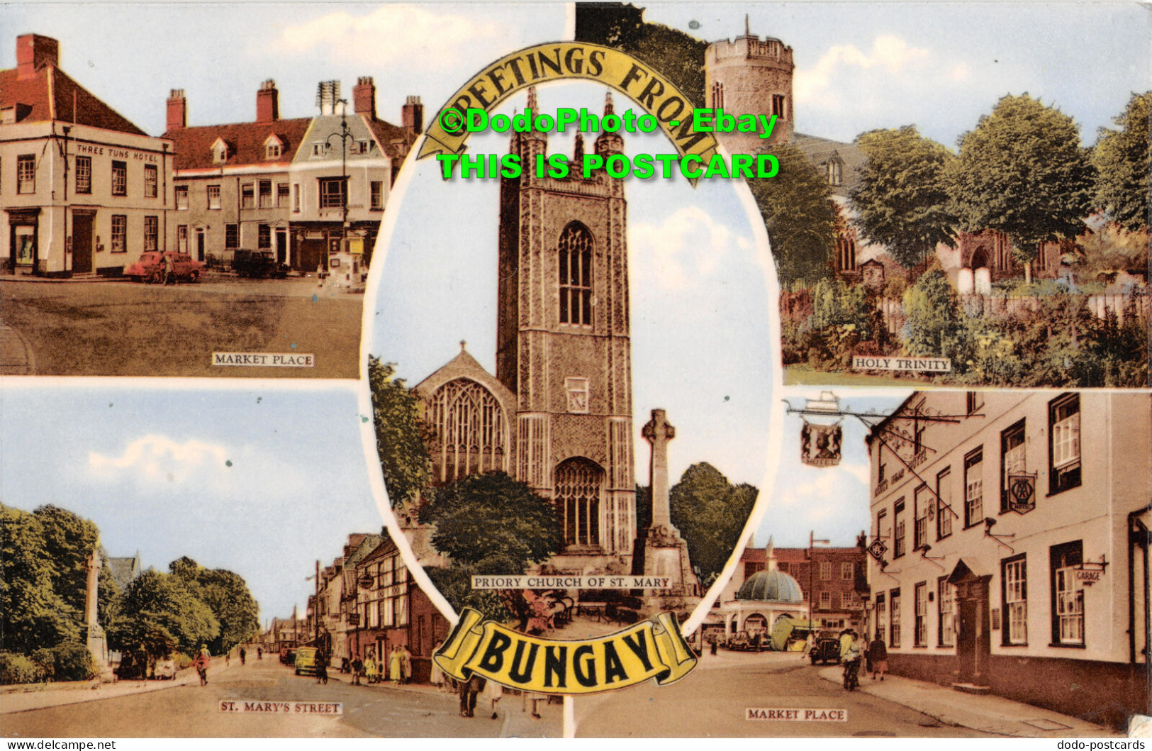 R357850 Greetings From Bungay. M. And L. National Series. 1962. Multi View - Monde