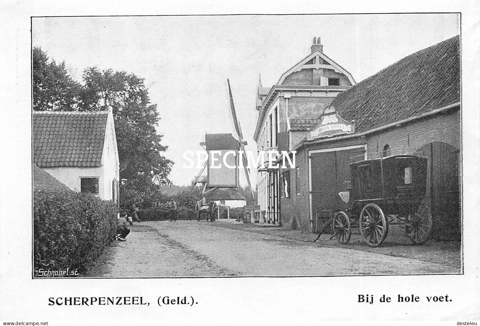 Prent - Bij De Hole Voet - Scherpenzeel - 8.5x12.5 Cm - Sonstige & Ohne Zuordnung