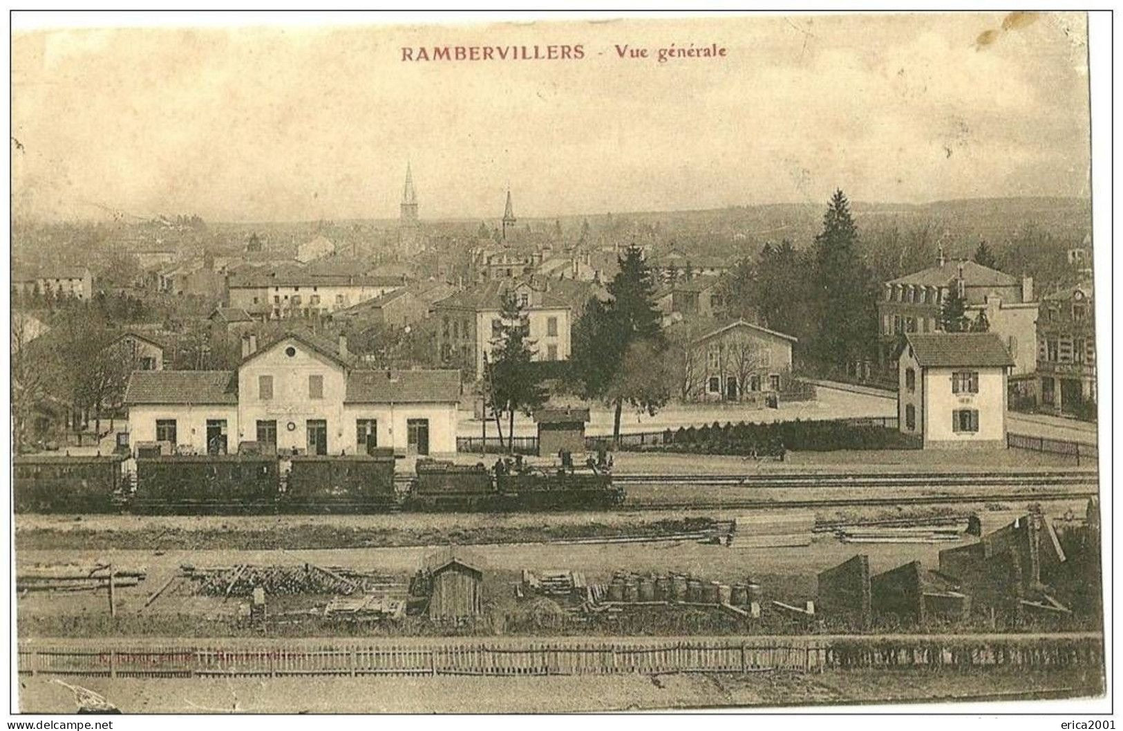 Rambervillers. Locomotive Et Wagons En Gare De Rambervillers. - Rambervillers