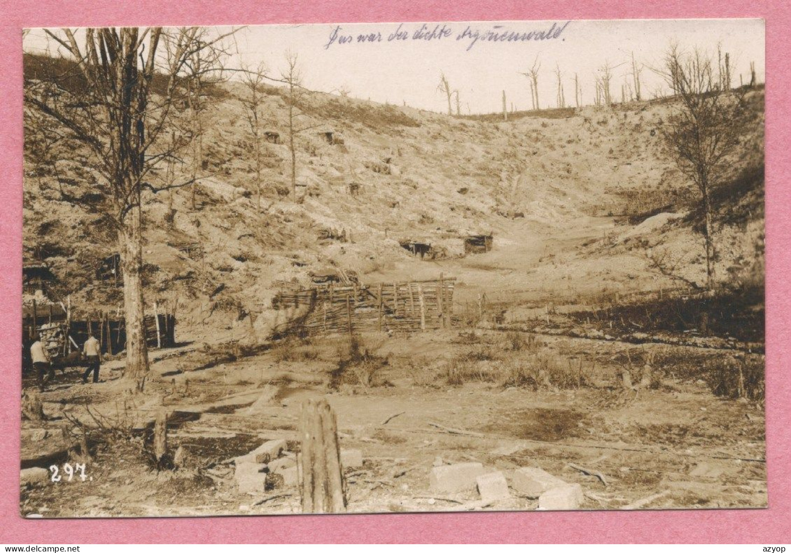 08 - 55 - ARGONNENWALD - ARGONNE - Carte Photo Allemande - Positions Allemandes - Guerre 14/18 - Andere & Zonder Classificatie