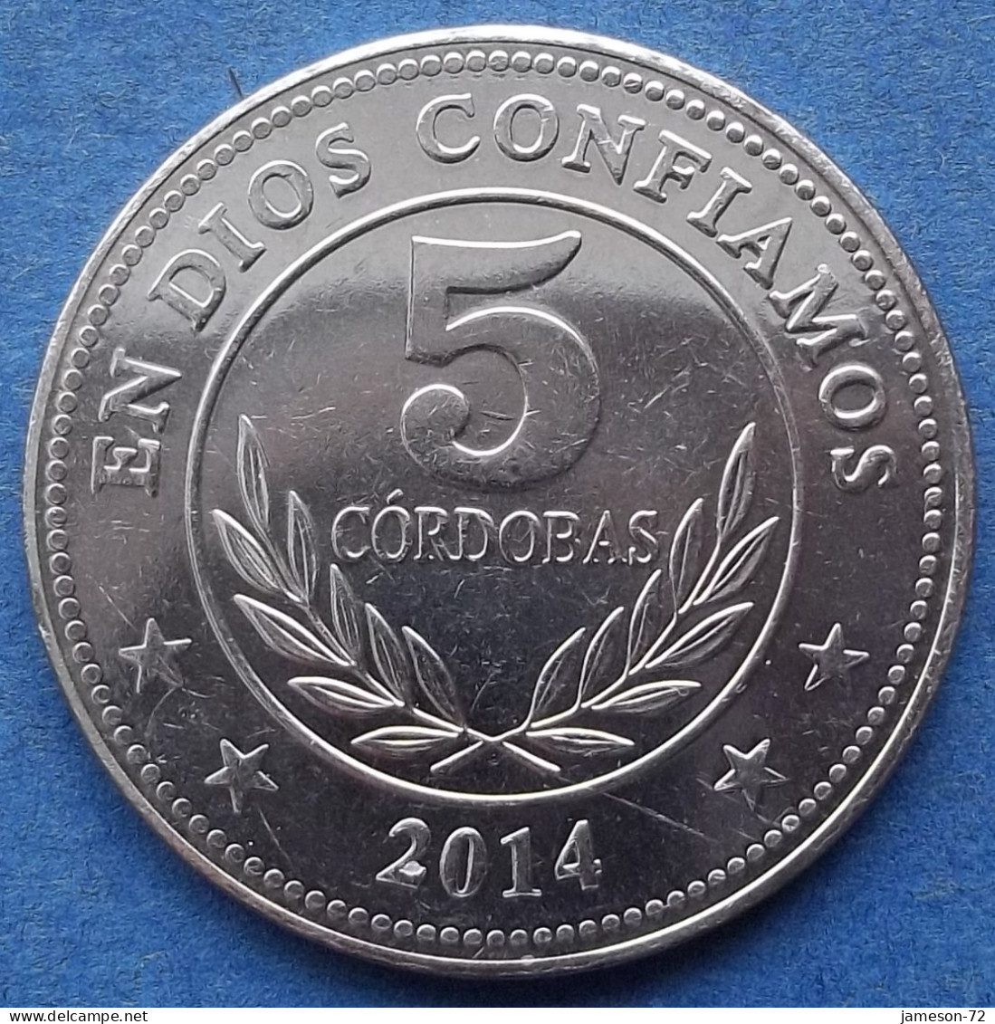 NICARAGUA - 5 Cordobas 2014 KM# 90a Monetary Reform (1912) - Edelweiss Coins - Nicaragua