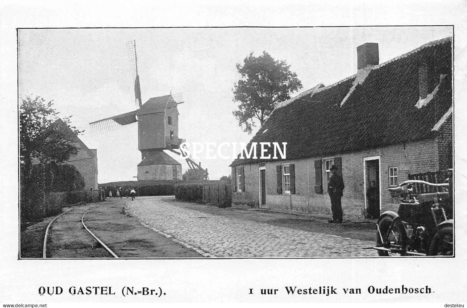 Prent - 1 Uur Westelijk Van Oudenbosch - Oud Gastel  - 8.5x12.5 Cm - Sonstige & Ohne Zuordnung