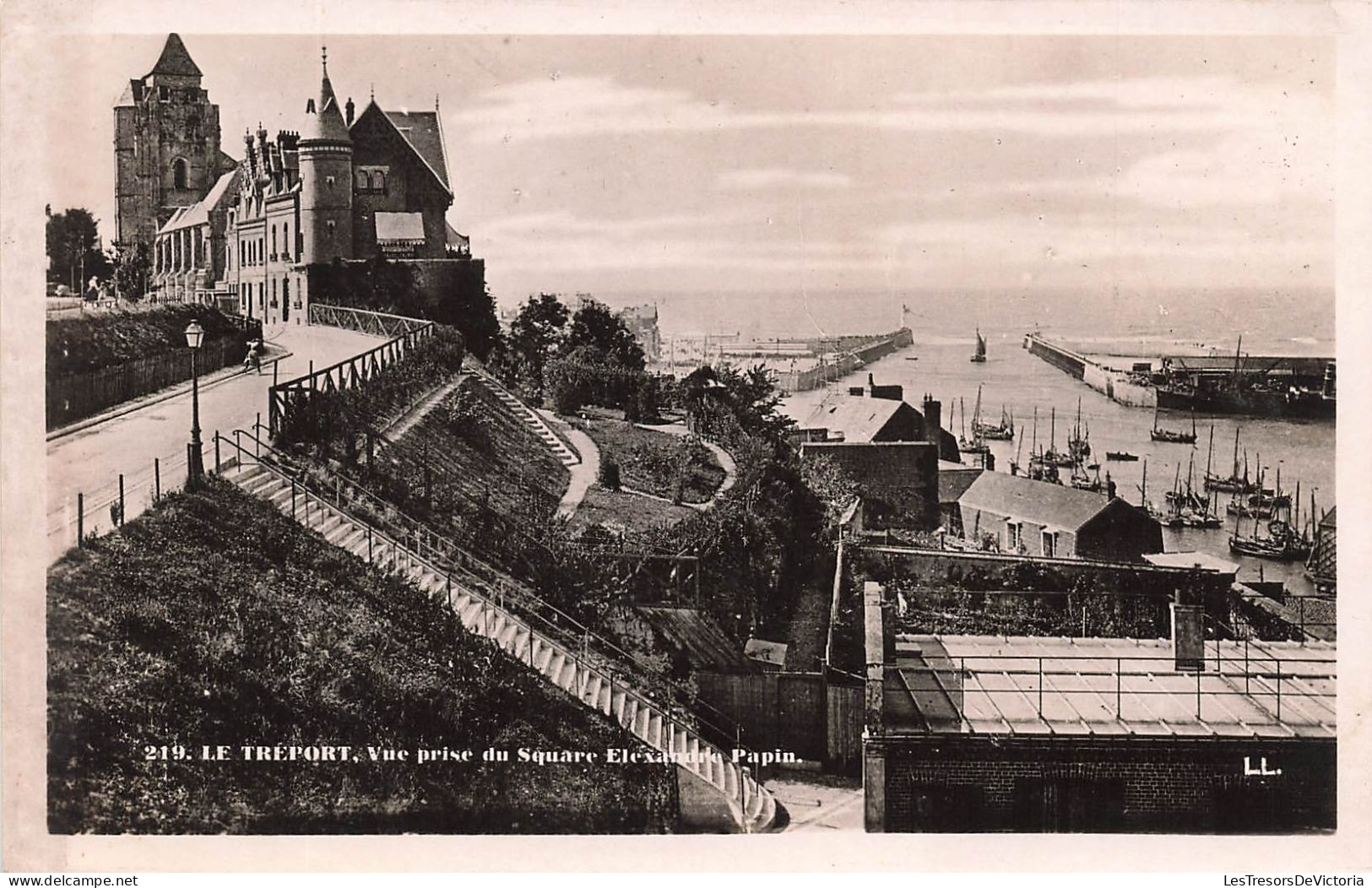 FRANCE - Le Tréport - Vue Prise Du Square Alexandre Papin - Carte Postale Ancienne - Lillebonne