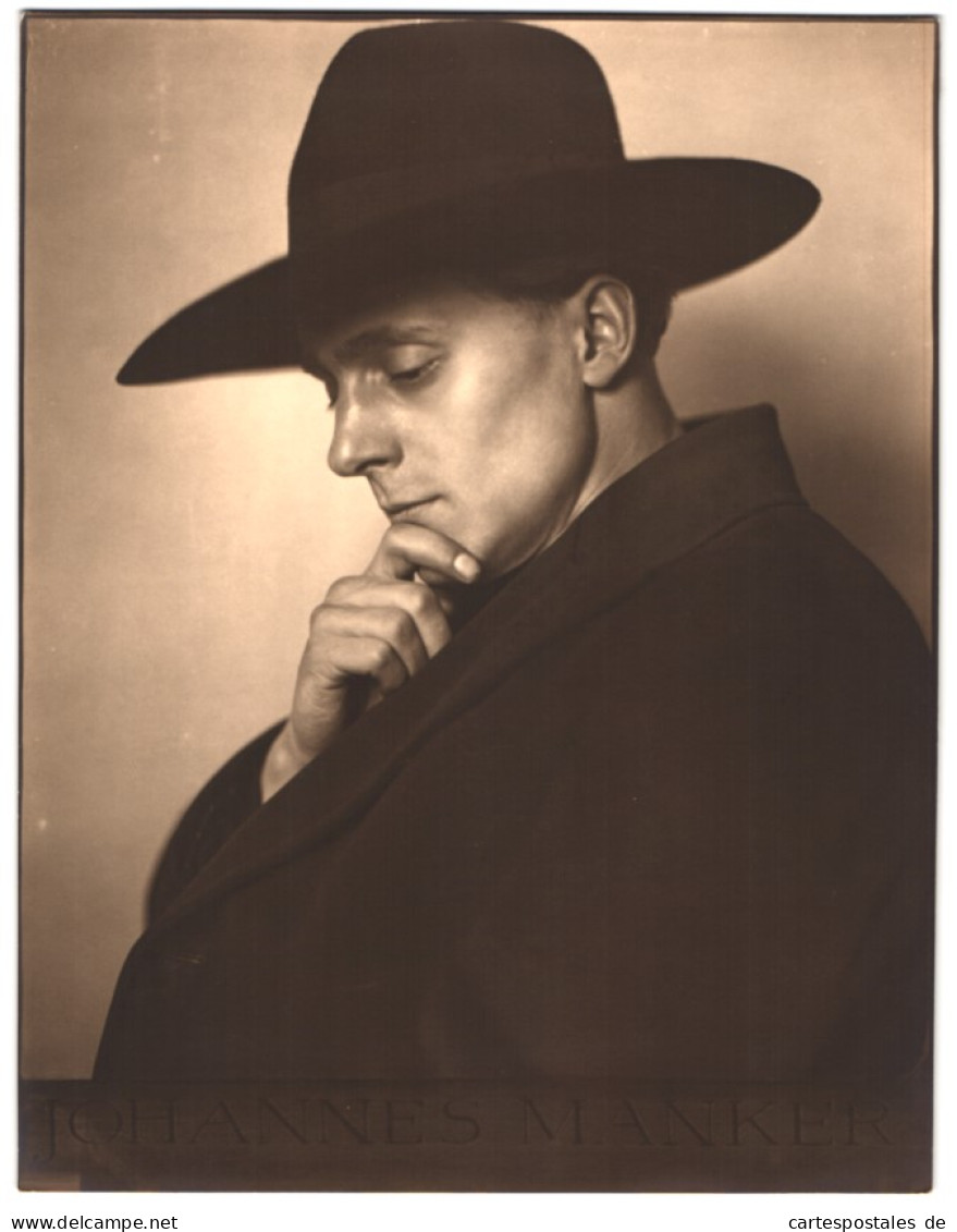 Fotografie Hermann Brühlmeyer, Baden Bei Wien, Portrait Pianist Johannes Manker  - Berühmtheiten