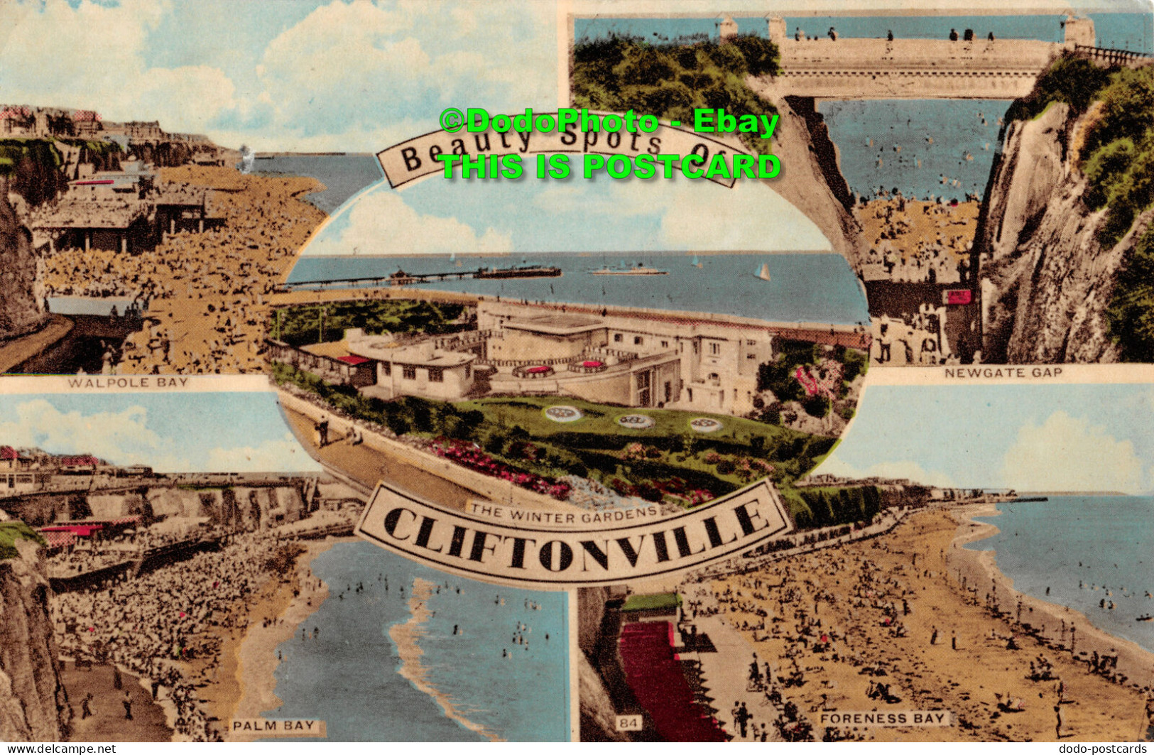 R357916 Beauty Spots Of Cliftonville. 84. A. H. And S. Series. Multi View - Monde