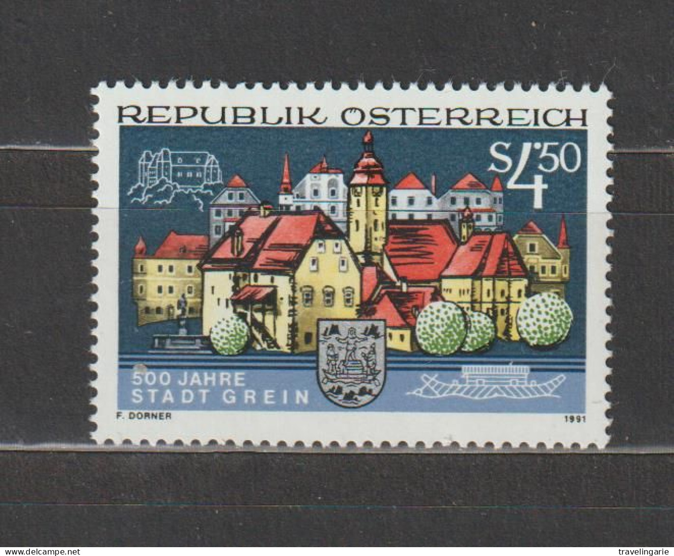 Austria 1991 500-th Anniversary City Of Grein MNH ** - Ungebraucht