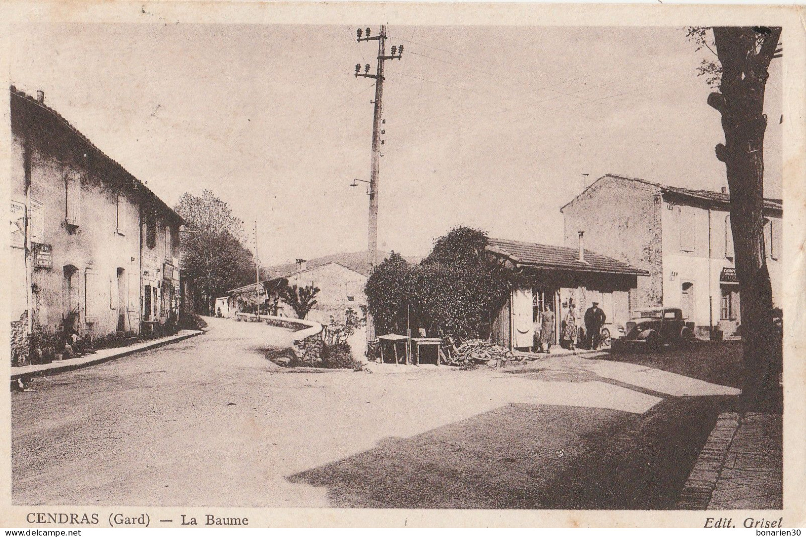 CPA 30  CENDRAS LA BAUME PEU COURANTE - Andere & Zonder Classificatie