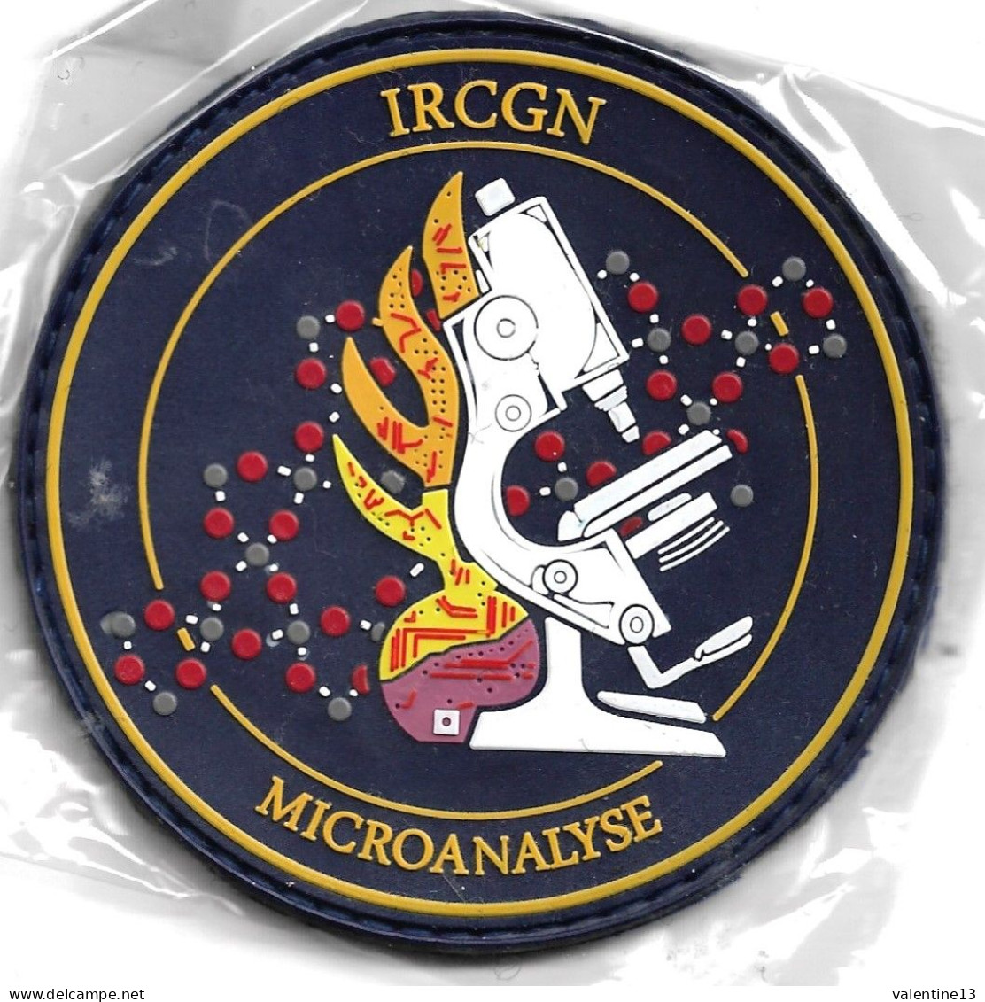 Ecusson PVC GENDARMERIE IRCGN MICROANALYSE - Police