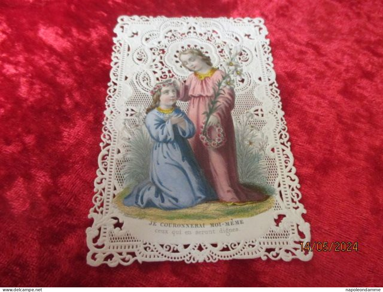 Holy Card Lace,kanten Prentje, Santino, Edit Villenmur - Devotion Images