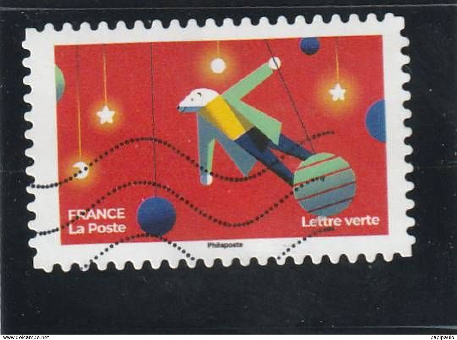 FRANCE 2022 Y&T 2208 Lettre Verte Oblitéré - Used Stamps