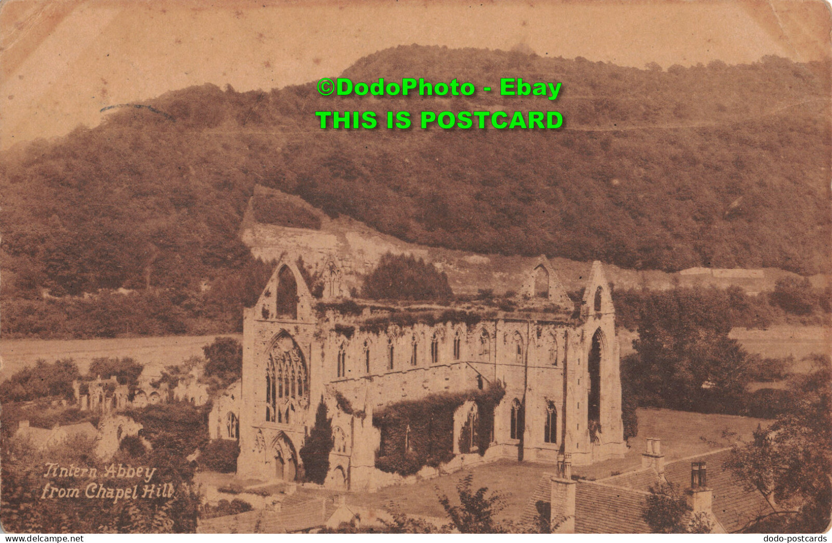 R357936 Tintern Abbey From Chapel Hill. W. H. S. And S - Monde