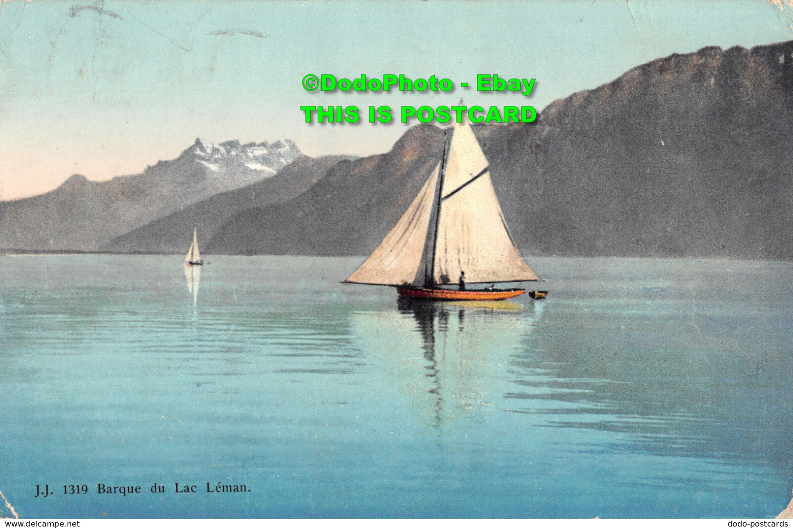 R357950 J. J. 1319. Barque Du Lac Leman. 1908 - Monde