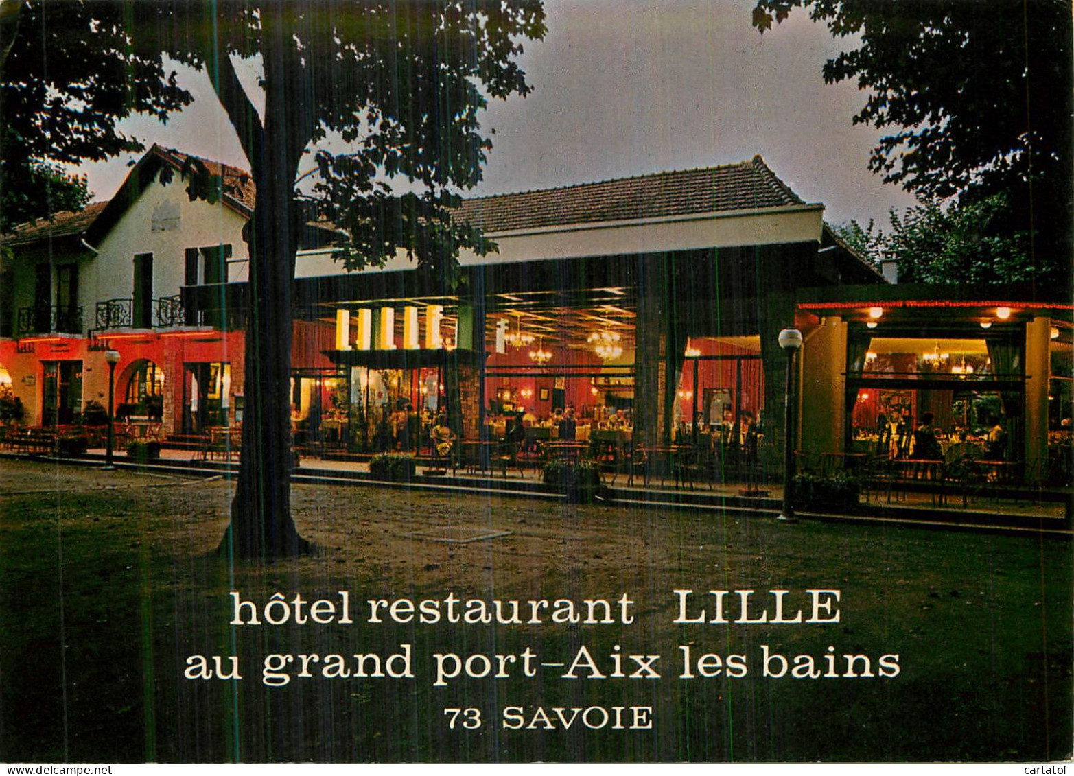 AIX LES BAINS .  Hôtel-Restaurant LILLE Au Grand Port - Aix Les Bains