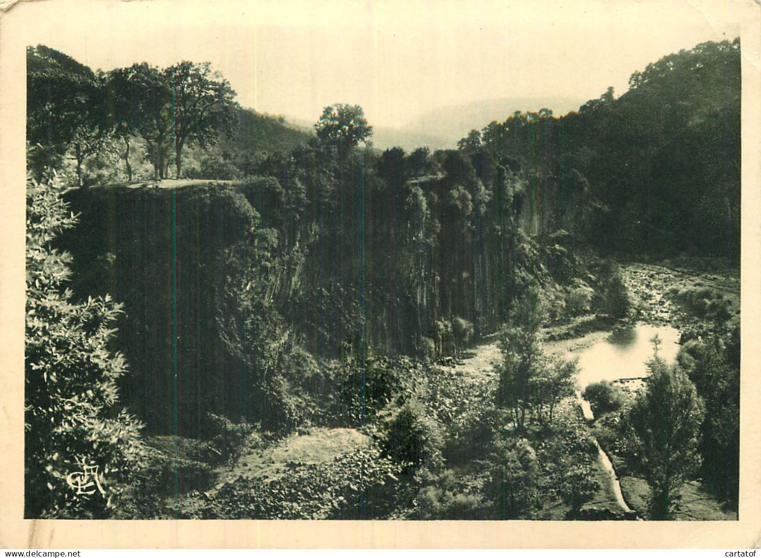 JAUJAC . Coulées Basaltiques .  Environs De VALS LES BAINS - Andere & Zonder Classificatie