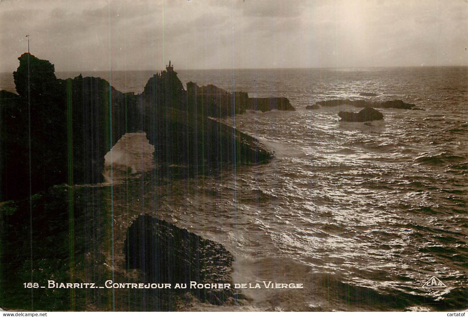 BIARRITZ . Contrejour Au Rocher De La Vierge - Biarritz