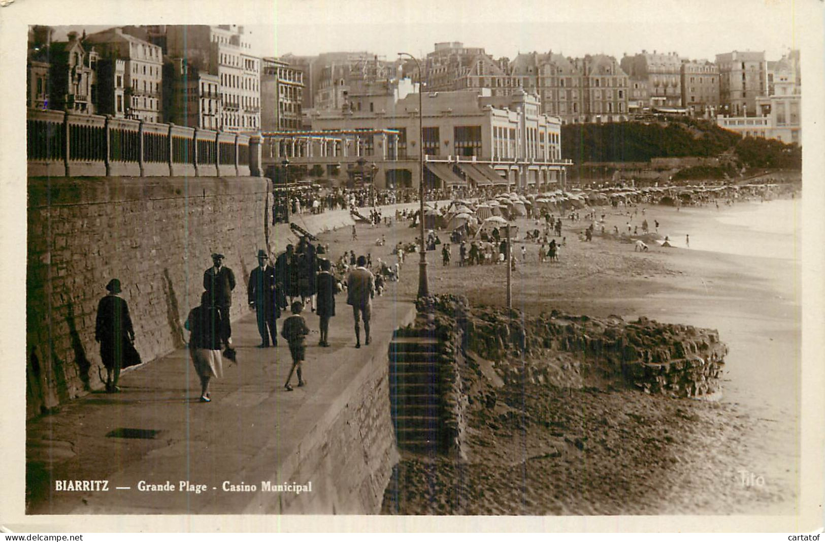 BIARRITZ . Grande Plage . Casino Municipal - Biarritz