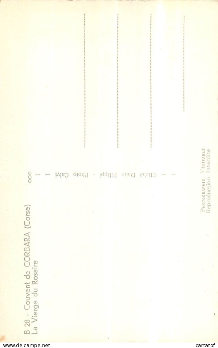 Couvent De CORBARA . La Vierge Du Calvaire - Autres & Non Classés