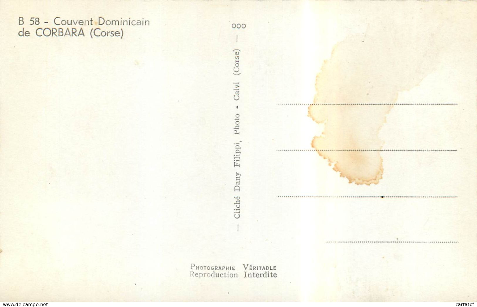 Couvent Dominicain De CORBARA - Altri & Non Classificati