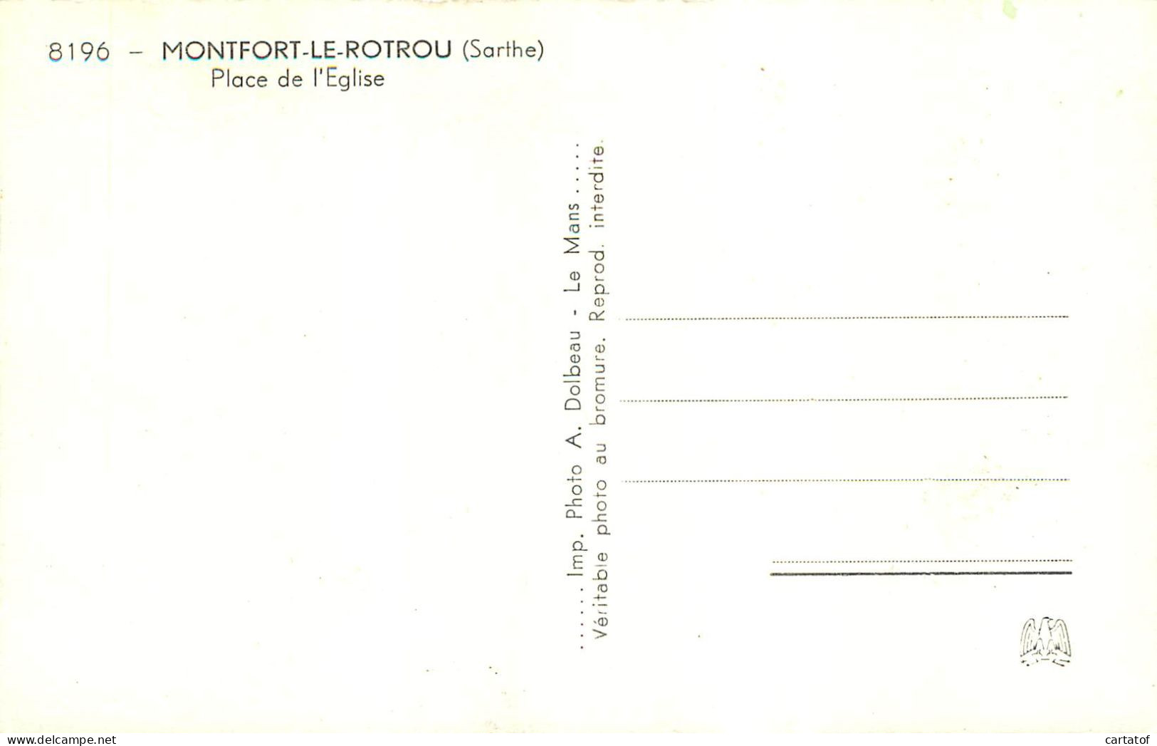 MONTFORT LE ROTROU . Place De L'Eglise - Otros & Sin Clasificación