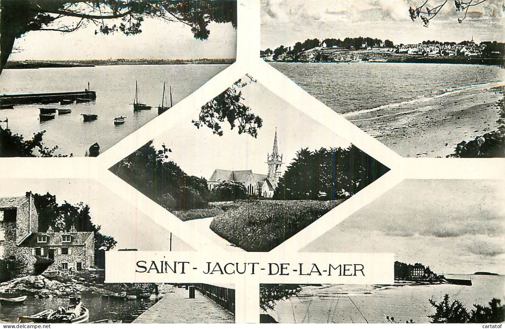 SAINT JACUT DE LA MER .  CP Multivues . - Saint-Jacut-de-la-Mer