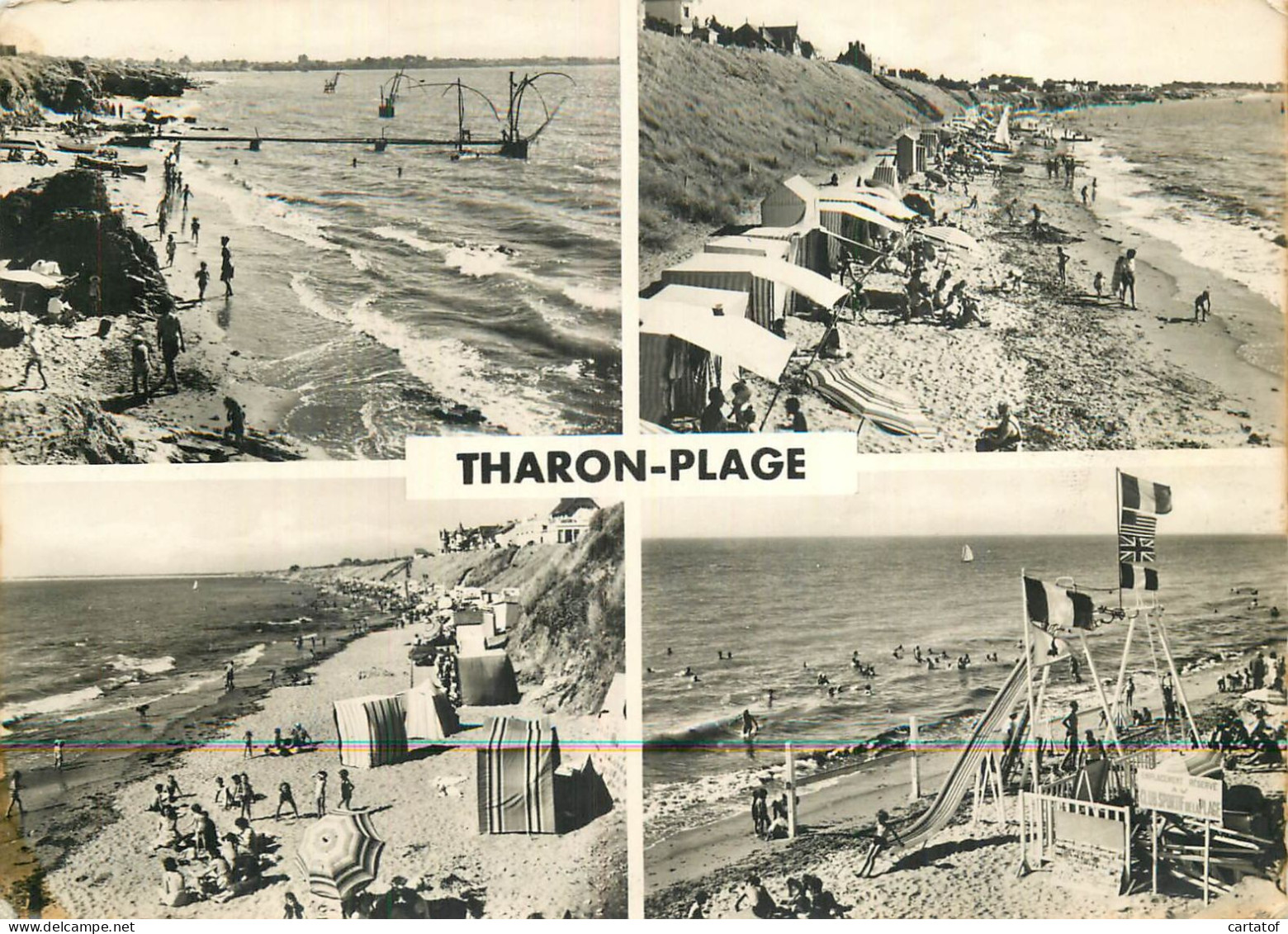 THARON PLAGE .  CP Multivues - Tharon-Plage