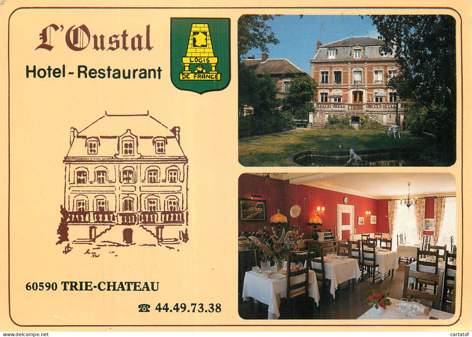 TRIE CHÂTEAU . L'OUSTAL . Hôtel Restaurant . - Otros & Sin Clasificación