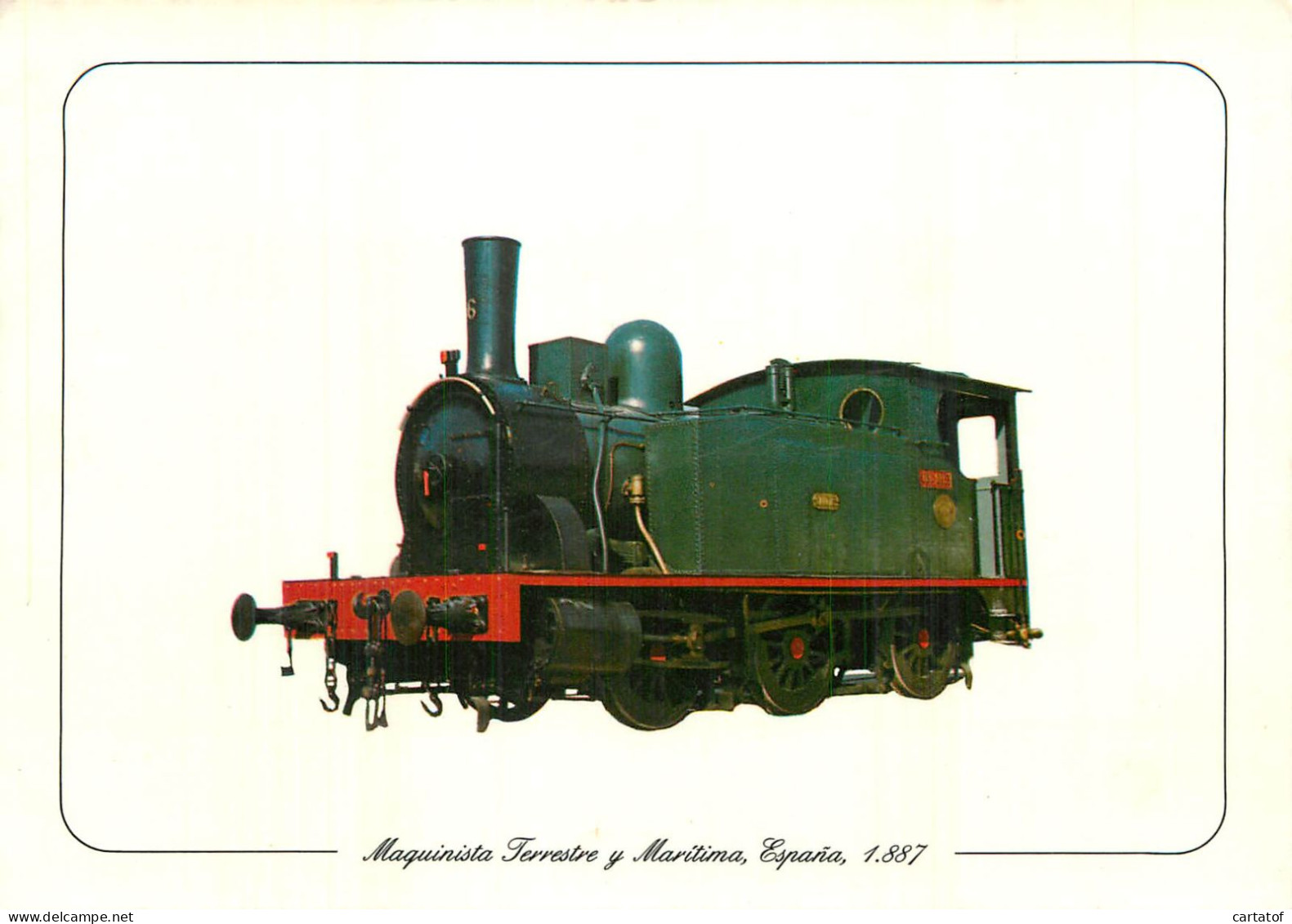 MAQUINISTA TERRESTRE Y MARITIMA . Espagne 1887 .  Locomotive - Materiaal