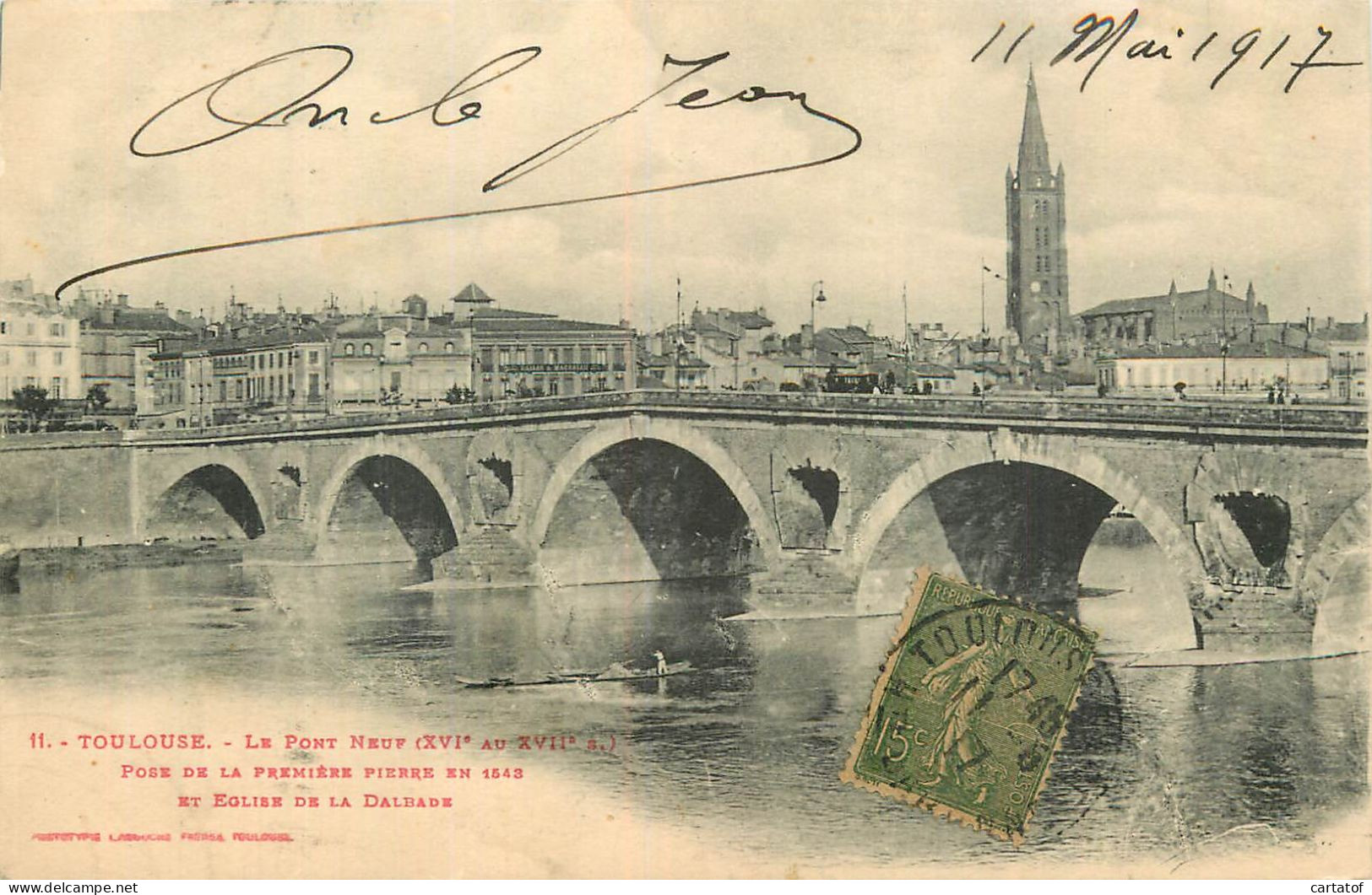 TOULOUSE . LE Pont Neuf . CPA LABOUCHE FRERES TOULOUSE . - Toulouse