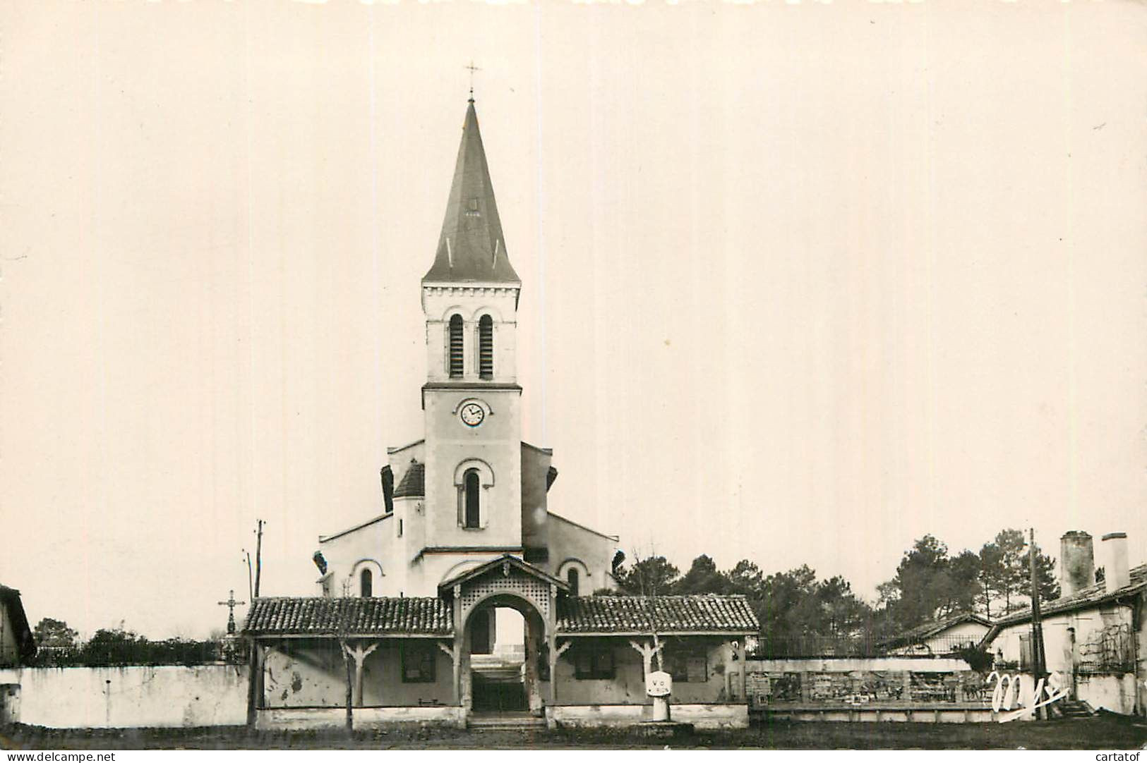 VILLENAVE . ( Landes ) .  L'Eglise  - Andere & Zonder Classificatie